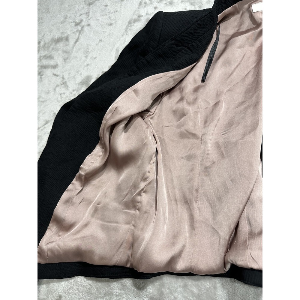H&M Open Blazer Women's Size 8 Black Lined Lightweight Long Sleeve EUC - Picture 4 of 8